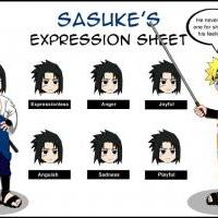 Sasuke Expression Sheet